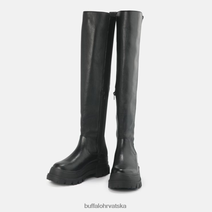 crno Buffalo aspha over boot flat veganski |čizme TDD6T369